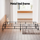 Artiss Bed Frame Queen Size Metal Grey MASON-5