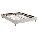 Artiss Bed Frame Queen Size Beige ZORA-2