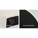 Artiss Bed Head Headboard Bed Frame Double Boucle - GREI White-6