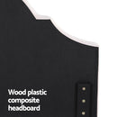 Artiss Bed Frame Bed Head Headboard King Velvet IRIS Beige-5