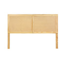 Artiss Bed Head Headboard Double Rattan - RIBO Pine-3