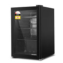 Devanti 70L Bar Fridge Glass Door w/Light Black-8