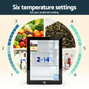 Devanti 56L Bar Fridge Glass Door Mini Fridge Countertop Cooler Black-4