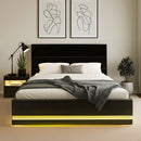 Artiss RGB LED Double Bed Frame with Beside Table Set 16 Colour Mood Lighting-7