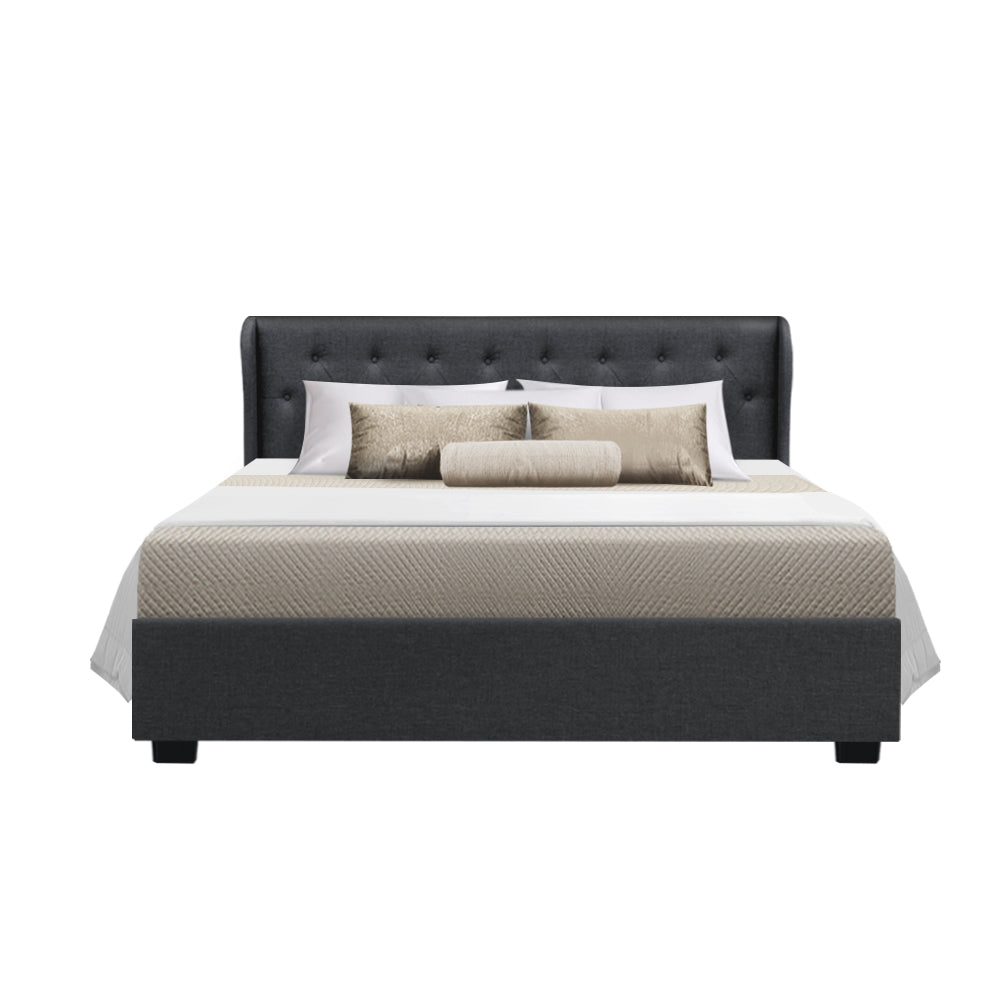 Artiss Bed Frame Queen Size Gas Lift Charcoal ISSA