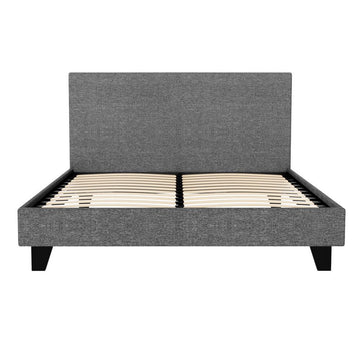 Artiss Neo Bed Frame Fabric - Grey Double - 0