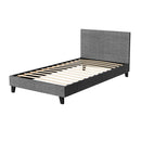 Artiss Neo Bed Frame Fabric - Grey King Single-4