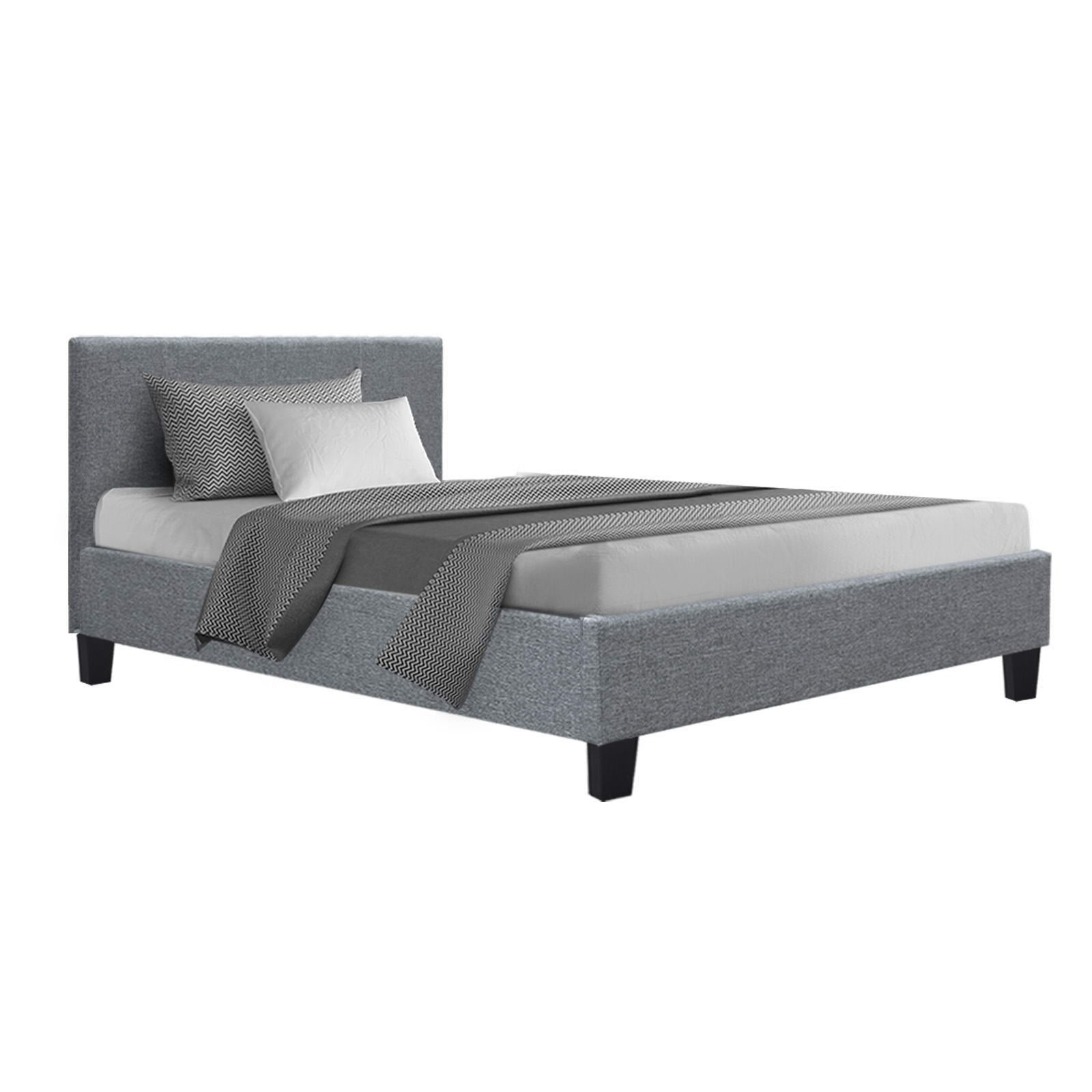 Artiss Neo Bed Frame Fabric - Grey Single