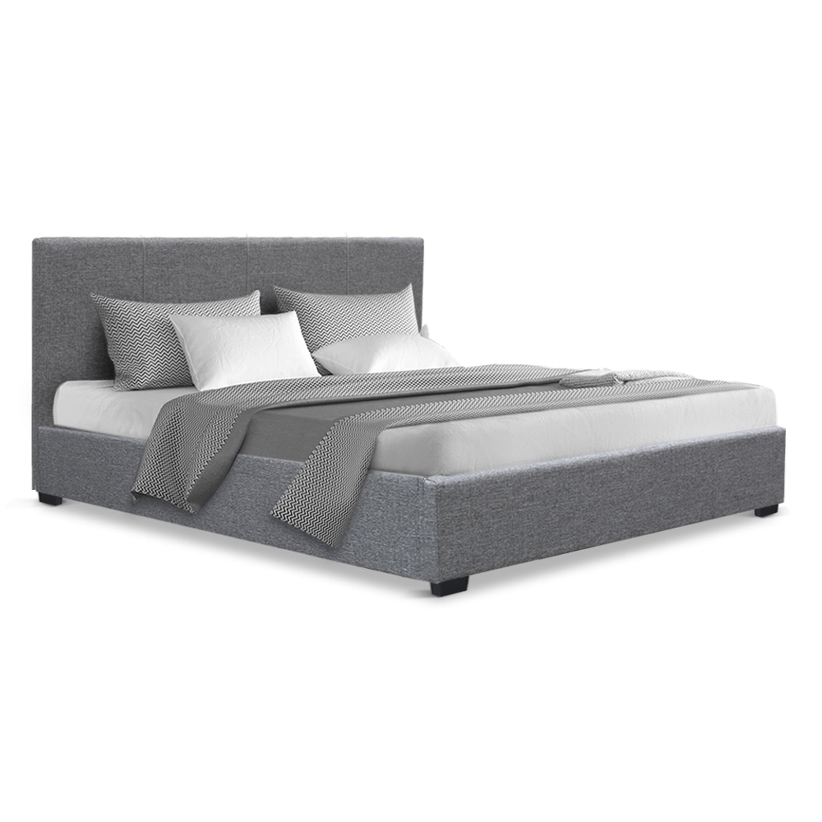 Artiss Nino Bed Frame Fabric - Grey Double