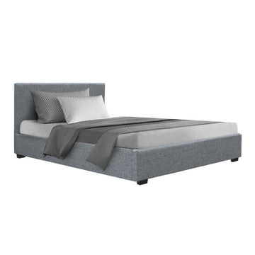 Artiss Nino Bed Frame Fabric - Grey King Single - 0