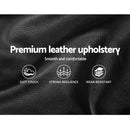 Artiss Nino Bed Frame PU Leather - Black Queen-8
