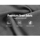 Artiss Pier Bed Frame Fabric - Grey Double-7