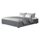 Artiss Bed Frame King Size Gas Lift Base Grey TOKI-3
