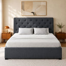 Artiss Bed Frame Double Size Gas Lift Charcoal VILA-1