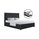 Artiss Bed Frame Double Size Gas Lift Charcoal VILA-1