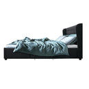 Artiss Mila Bed Frame Storage Drawers Fabric - Charcoal King-5