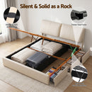 Artiss King Bed Frame Gas Lift Storage 3 Drawers Adjustable Headboard Platform Base-9