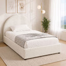 Artiss Bed Frame Gas Lift Strorage Beds Base Platform Boucle Fabric King Single ELLA-1