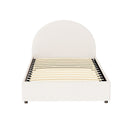 Artiss Bed Frame Gas Lift Strorage Beds Base Platform Boucle Fabric King Single ELLA-4