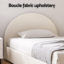Artiss Bed Frame Gas Lift Strorage Beds Base Platform Boucle Fabric King Single ELLA-4