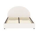Artiss Bed Frame Gas Lift Strorage Beds Base Platform Boucle Fabric Queen ELLA-3