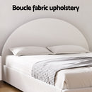 Artiss Bed Frame Gas Lift Strorage Beds Base Platform Boucle Fabric Queen ELLA-4