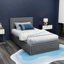 Artiss Bed Frame King Single Size Gas Lift Mattress Base with Storage Fabric-13