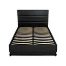 Artiss RGB LED Bed Frame King Single Size Gas Lift Base Storage Leather LUMI-4