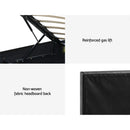 Artiss RGB LED Bed Frame King Single Size Gas Lift Base Storage Leather LUMI-6