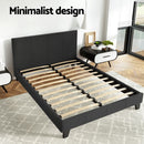 Artiss Bed Frame Double Size Charcoal NEO-5
