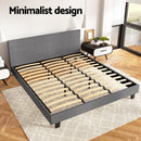 Artiss Bed Frame King Size Grey NEO-5