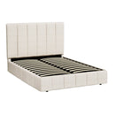 Artiss Bed Frame Double Size Beige TETTE-2
