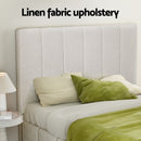 Artiss Bed Frame Queen Size Beige TETTE-4