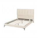 Artiss Queen Bed Frame Upholstered Platform Bed with Tufted Headboard 300kg Support-1