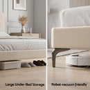 Artiss Queen Bed Frame Upholstered Platform Bed with Tufted Headboard 300kg Support-5