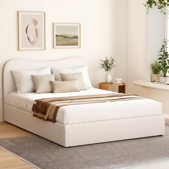 Artiss Bed Frame Double Size Boucle DARA