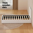 Artiss Bed Frame Single Size Boucle DARA-5