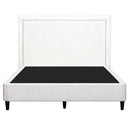 Artiss Queen Bed Frame with Headboard Platform Bed Base Grey Beige Fabric Metal-3