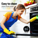 Devanti Electric Built In Wall Oven 80L Convection Grill Ovens Stainless Steel-6