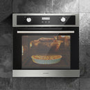 Devanti Electric Built In Wall Oven 80L Convection Grill Ovens Stainless Steel-8
