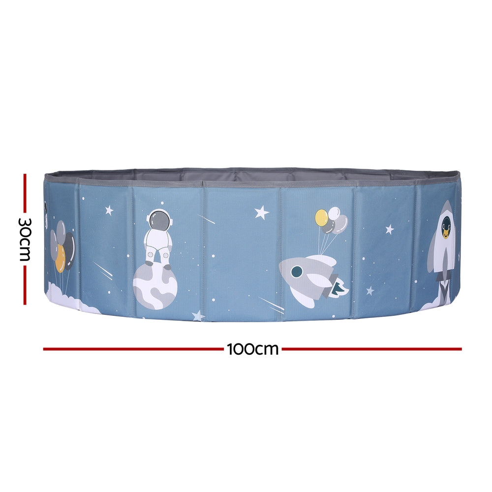 Keezi Kids Ball Pool Pit Toddler Play Foldable Child Playhouse Storage Bag Blue - 0