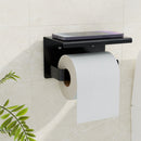 Cefito Toilet Paper Roll Holder w/ Storage Shelf-5
