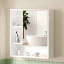 Cefito Bathroom Mirror Cabinet Mirrored Medicine Adjustable Shelf Wall Mounted 560mm White-7