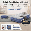 Bestway Single Air Mattress with Built-in Pump Tritech Inflatable Bed 46cm-5
