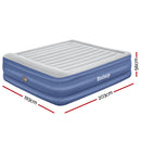 Bestway Air Mattress King Inflatable Bed 56cm Airbed Blue-2