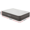Bestway Queen Air Mattress with Built-in Pump Fortech Inflatable Bed 46cm-2