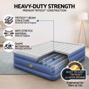 Bestway Queen Air Mattress with Built-in Pump Tritech Inflatable Bed 56cm-4