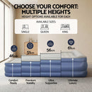 Bestway Queen Air Mattress with Built-in Pump Tritech Inflatable Bed 56cm-8