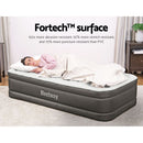 Bestway Single Air Mattress with Built-in Pump Fortech Inflatable Bed 46cm-5