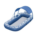 Bestway Inflatable Floating Float Lounger with Sunshade Canopy 1.98Mx1.12M Blue-1